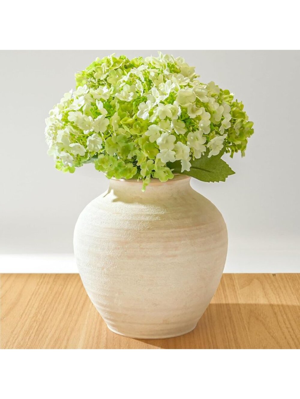 6.2 inch Terracotta Ceramic Flower Vase Farmhouse Rustic Vintage Home Decoration